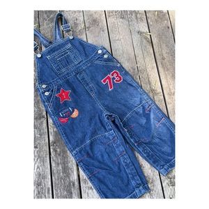 Cherokee Denim Coveralls Overalls Patches